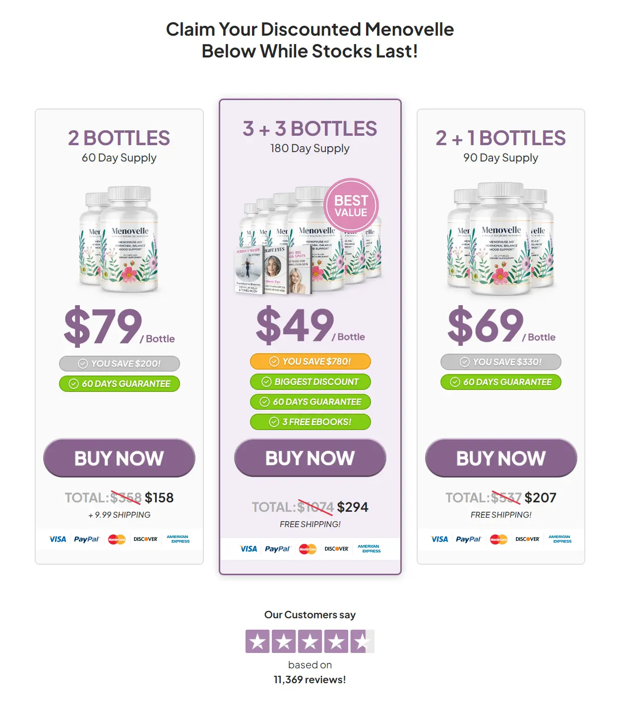 Menovelle limited time discount offer